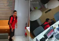 Ladrão leva mais de 40 celulares em loja de shopping na RMS; assista