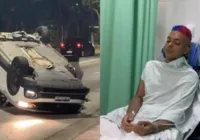 MC Brinquedo dorme ao volante e capota carro em São Paulo; vídeo