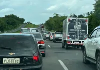 BR-324 registra lentidão no tráfego após festejos juninos
