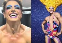 Reynaldo Gianecchini surge caracterizado como drag queen; veja