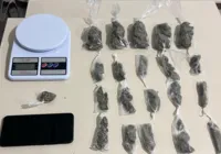 Suspeito de tráfico é preso com mais de 20 porções de drogas na Bahia