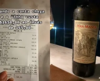 Amigos ganham jantar de graça após pagarem R$ 3 mil por vinhos