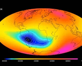 Anomalia magnética no Brasil aumenta e preocupa a Nasa