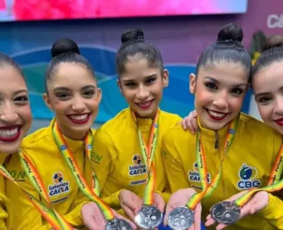 Brasileiras levam prata em etapa da Copa do Mundo de Ginástica Rítmica