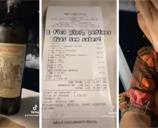 Conta em restaurante surpreende e vídeo viraliza nas redes; assista