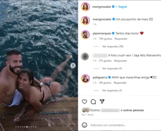 É o amor! Mari Gonzalez posta mais uma foto com Pipo Marques