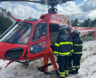 Helicóptero dos Bombeiros faz resgate 'cinematográfico' na Bahia; veja