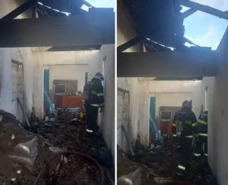 Incêndio deixa uma pessoa morta e casa parcialmente destruída