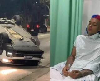 MC Brinquedo dorme ao volante e capota carro em São Paulo; vídeo