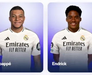 Mbappé e Endrick são incluídos em elenco no site do Real Madrid