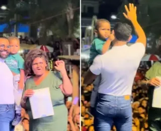 Mulher invade palco, apresenta bebê e certidão a Pablo do Arrocha