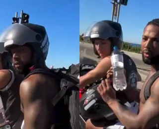 Nego do Borel é agredido por motociclista no Rio de Janeiro; vídeo