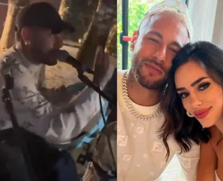 Neymar canta e se declara a Bruna Biancardi: "Não vou terminar"; vídeo