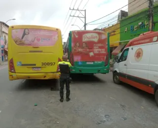 Nove pessoas ficam feridas em colisão 2 ônibus no bairro da Calçada