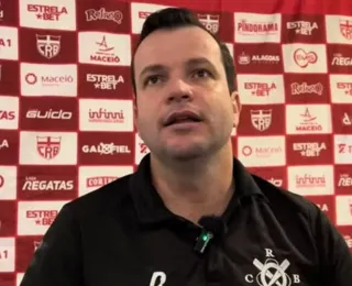 "O CRB não sofreu tanto assim com o Bahia", diz treinador