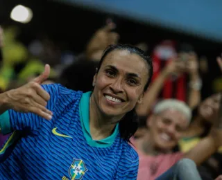 Rainha Marta celebra gol na Arena Fonte Nova: "Deus me agraciou"