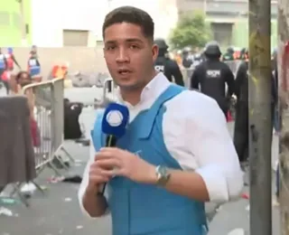 Repórter da Record TV é agredido ao vivo na Cracolândia; vídeo