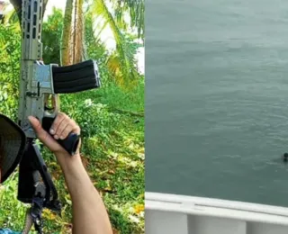 Suposto traficante pula no mar após operação da PM no ferryboat