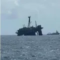 Plataforma da Petrobrás sofre inclinação acidental na Bacia de Campos imagem