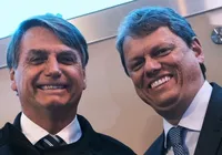 Bolsonaro dá  conselho a Tarcísio sobre campanha de Ricardo Nunes