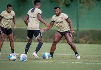 Com Ryller e Matheusinho em observação, Vitória treina tático na Toca