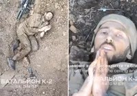Drone ucraniano em missão de ataque poupa soldado russo imagem