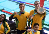 Equipe mista garante mais um bronze para o Brasil no revezamento 4x50m