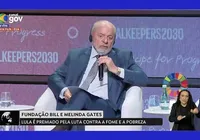 "Não é falta de dinheiro. É falta de vergonha", diz Lula sobre fome no mundo