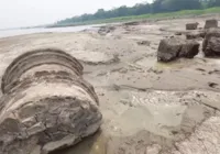 Seca de Rio no Amazonas revela ruínas da coroa portuguesa; veja fotos