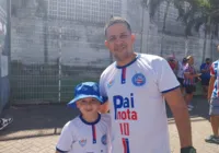 "Triunfo é o presente", diz papai tricolor no Ba-Vi do Dia dos Pais