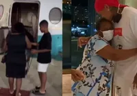 VÍDEO: Mãe de Léo Santana ora por novo jatinho do cantor