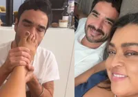 VÍDEO: Preta Gil ganha massagem e beijo do ex, Caio Blat