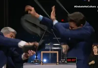 Vídeo: Datena dá cadeirada em Pablo Marçal durante debate