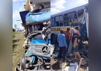 Vídeo: acidente com ônibus escolar deixa um morto e crianças feridas