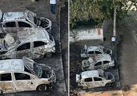 Vídeo: incêndio deixa carros completamente destruídos no Rio Vermelho