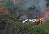 Apresentadora de TV nega que estava em avião que caiu em Vinhedo