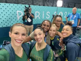 Daiane dos Santos visita seleção feminina de ginástica e manda recado - Imagem