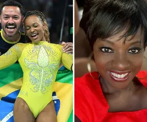 Viola Davis se declara para Rebeca Andrade após medalha: "Te amo" imagem