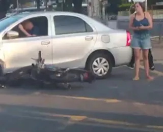 Acidentes envolvendo motos em Salvador deixam feridos; veja vídeos