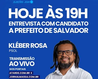 Acompanhe ao vivo sabatina com o candidato Kleber Rosa