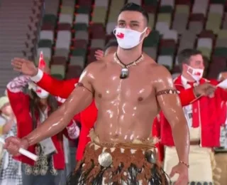 “Besuntado de Tonga” ressurge vestido nas Olimpíadas de Paris; veja