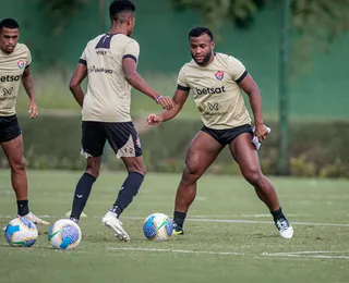 Com Ryller e Matheusinho em observação, Vitória treina tático na Toca