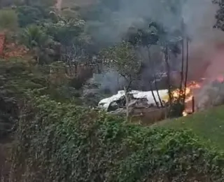 Incêndio é controlado em local onde avião caiu em Vinhedo, diz PM