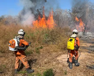 Incêndio na BA-160 em Bom Jesus da Lapa é monitorado pelos Bombeiros