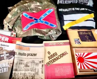 Objetos de apologia ao nazismo são apreendidos em residência