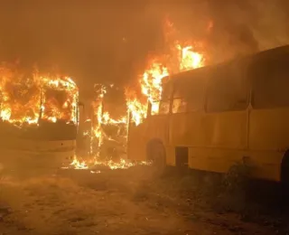 Bituca de maconha causou incêndio de ônibus em pátio de prefeitura baiana