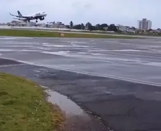 Mau tempo faz quatro aviões arremeterem no aeroporto de Ilhéus; vídeo