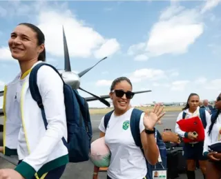 Seleção feminina de futebol chega a Marselha para semifinal olímpica