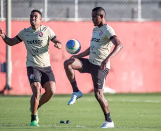 Sem Léo Naldi e PK, Vitória faz treino tático focado no Ba-Vi