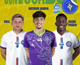 Três atletas do Bahia são convocados para o Sul-Americano Sub-16